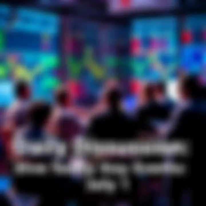 Group of people discussing trading strategies and market events in a forum setting
