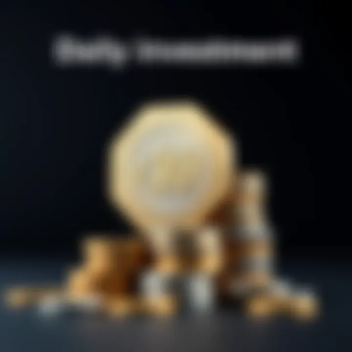 A graphic showing a €10 coin transforming into a stack of coins worth €13-15, symbolizing financial growth over time.