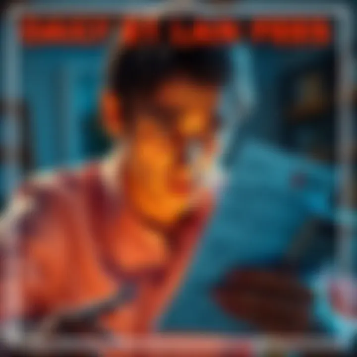 Daily Loan Fee Confusion A worried person looking at loan documents with a calculator, questioning a daily fee charge on their loan.