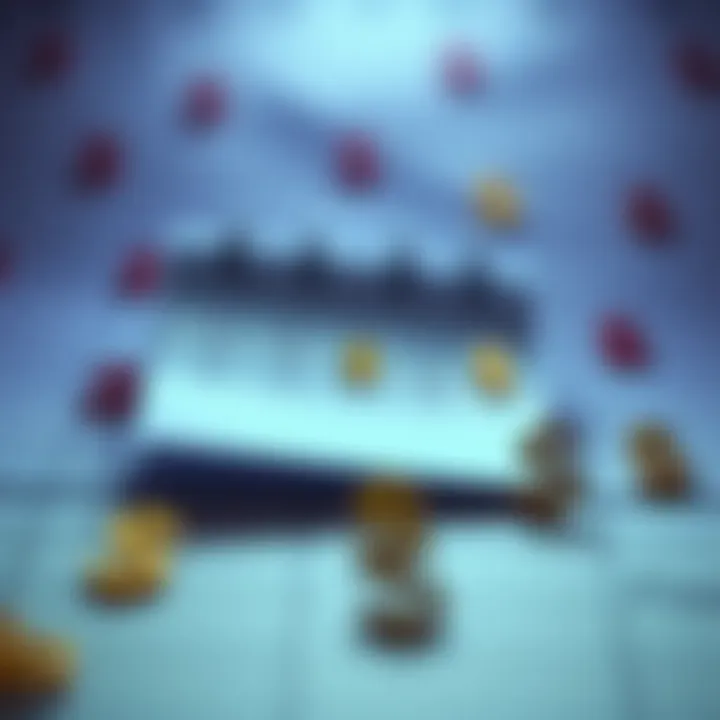 A calendar showing daily payments marked with small dollar signs, reflecting slow repayment pace.