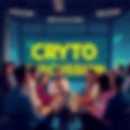 People engaging in a cryptocurrency discussion, sharing insights and tips online, with a focus on avoiding scams and misleading information.