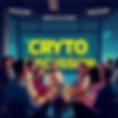 People engaging in a cryptocurrency discussion, sharing insights and tips online, with a focus on avoiding scams and misleading information.
