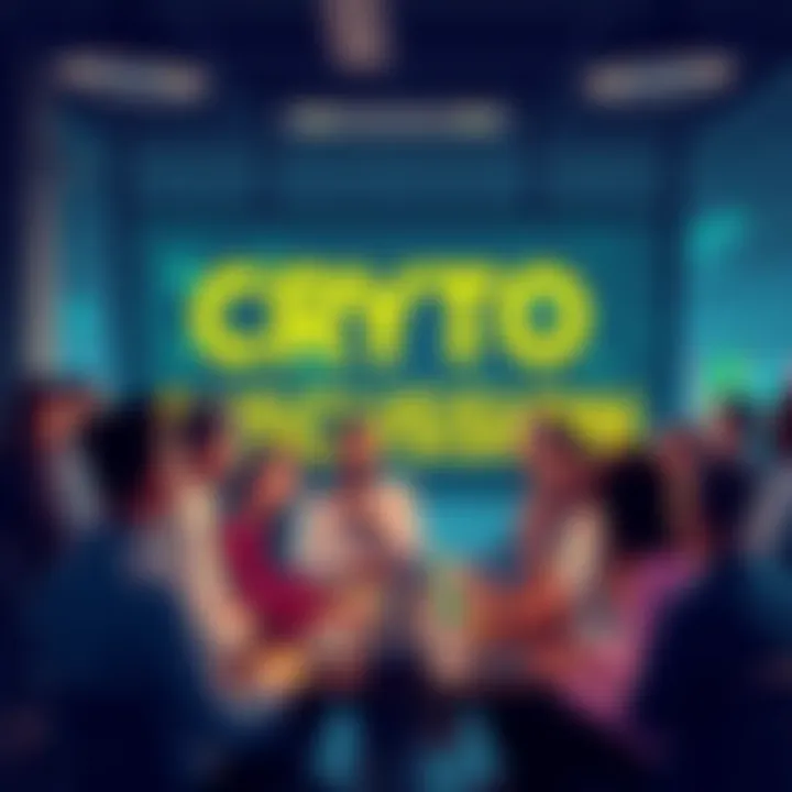 People engaging in a cryptocurrency discussion, sharing insights and tips online, with a focus on avoiding scams and misleading information.