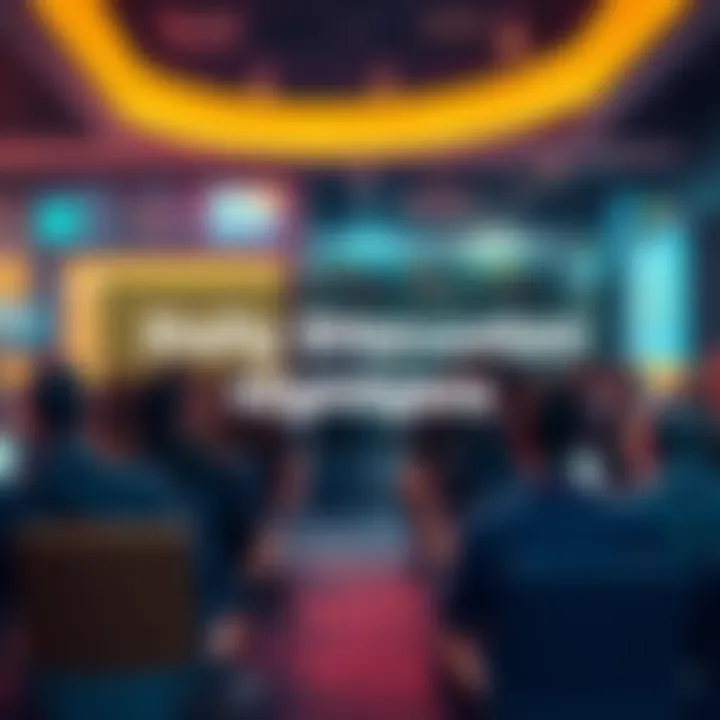 A group of people discussing trading strategies and current events in a lively forum setting