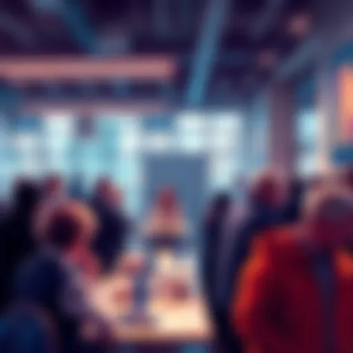 People engaging in a lively discussion about donuts and other topics in a forum setting