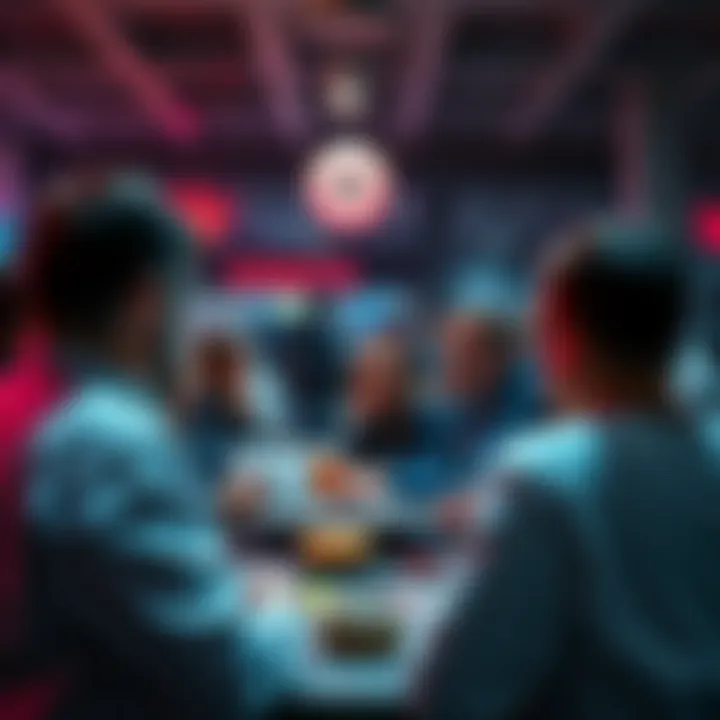 People discussing various topics with a focus on donuts at a community forum