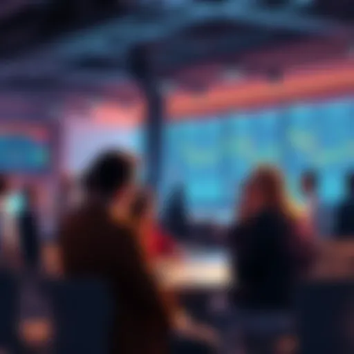 People discussing trading strategies and events in a lively forum setting