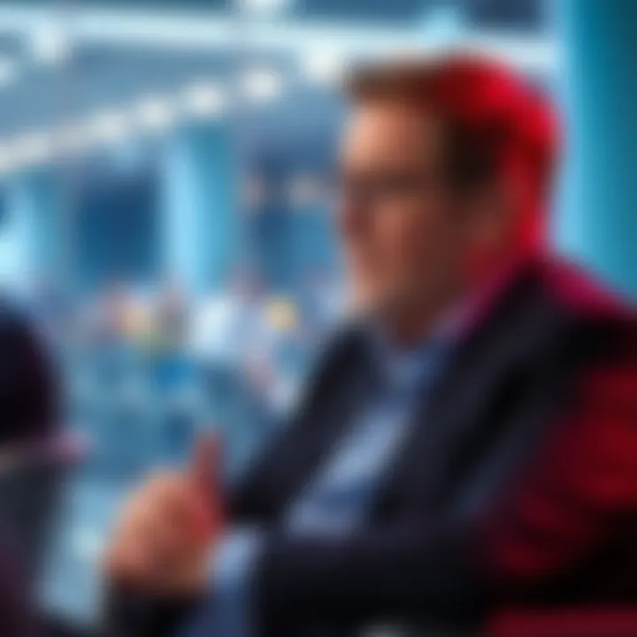 Daniel McCabe speaking during an interview, sharing insights on industry trends