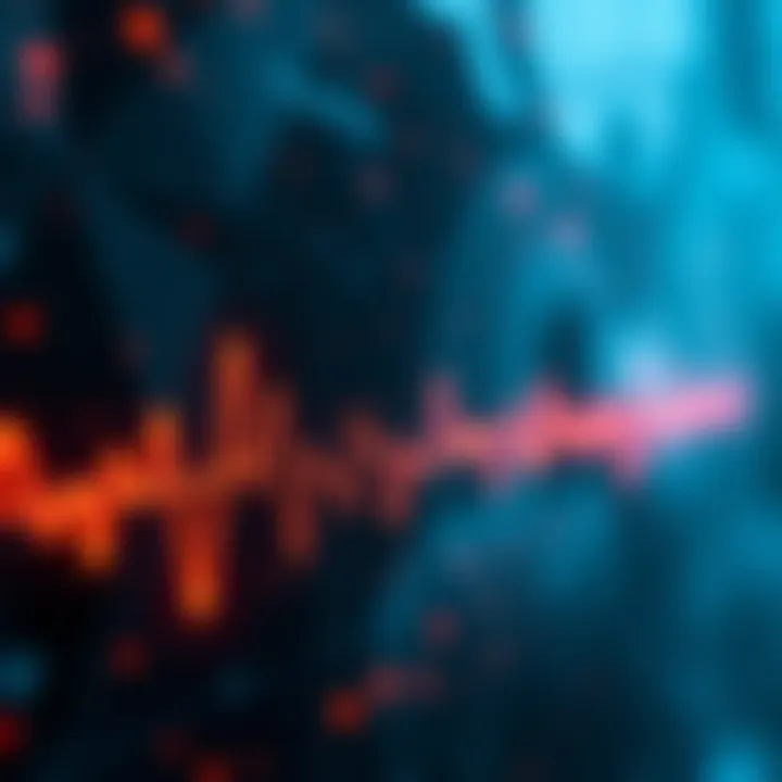 A digital representation of a lifeline pulsing through DAO points Visual metaphor depicting uncertainty and hope in technology