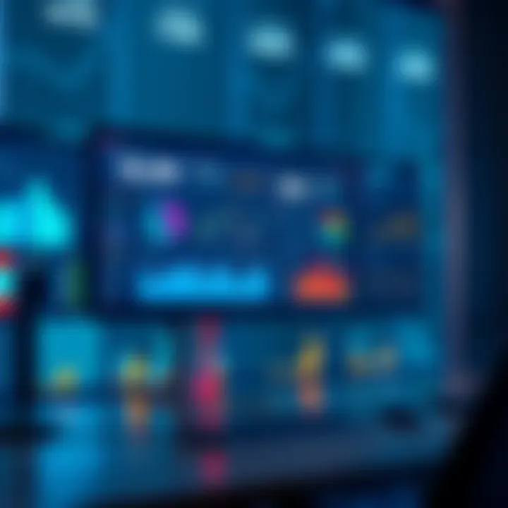 A computer screen displaying various dashboards with graphs and charts for managing DeFi investments.