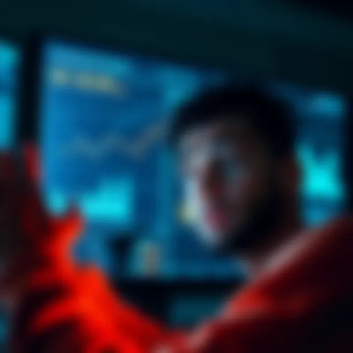 A person looking at a digital report displaying data sharing statistics on a screen with a concerned expression.