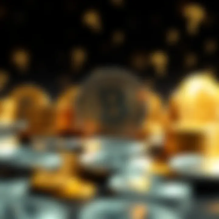 A graphic showing coins representing decentralized currency with question marks around them, symbolizing uncertainty and skepticism.