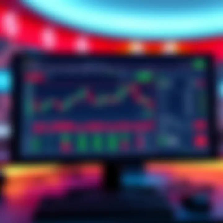 A computer screen showing a simple decentralized exchange interface with charts and transaction options