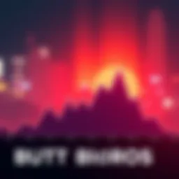 A graph showing a downward trend in discussions about Butt Bros, indicating a decrease in popularity.