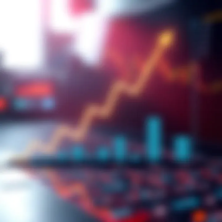 A downward trend graph showing a significant drop in computer code currency value, symbolizing market decline.