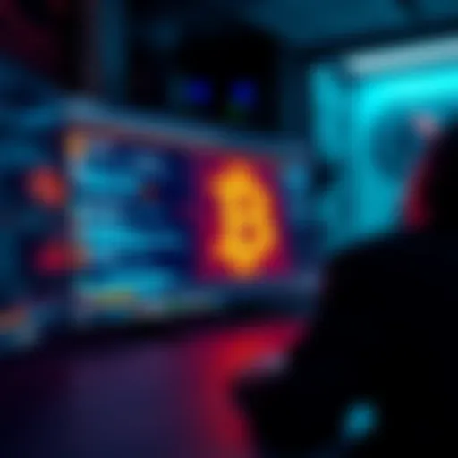 A screen showing disappearing Bitcoin posts as moderators enforce rules on a cryptocurrency forum
