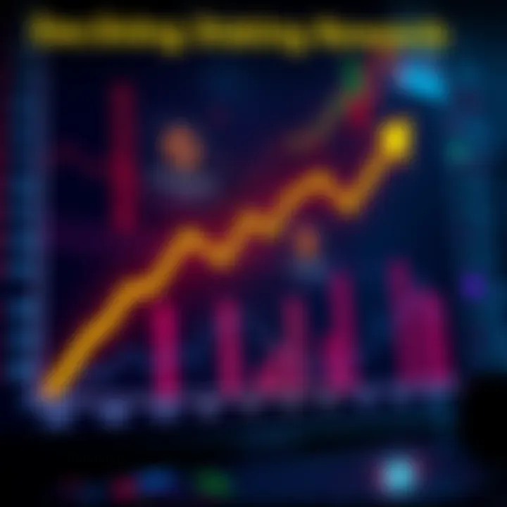 Chart showing decreasing staking rewards with a downward trend, indicating growing concerns among traders about future returns.