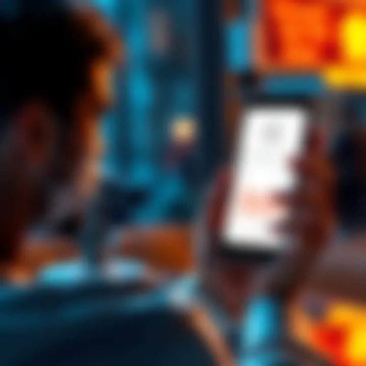 A concerned person looking at a phone screen displaying a declining balance, indicating unexplained deductions.