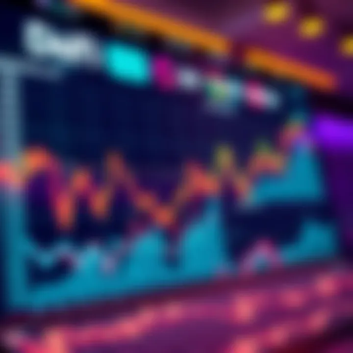 A visual representation of decentralized finance trends in 2026, showing charts and graphs.