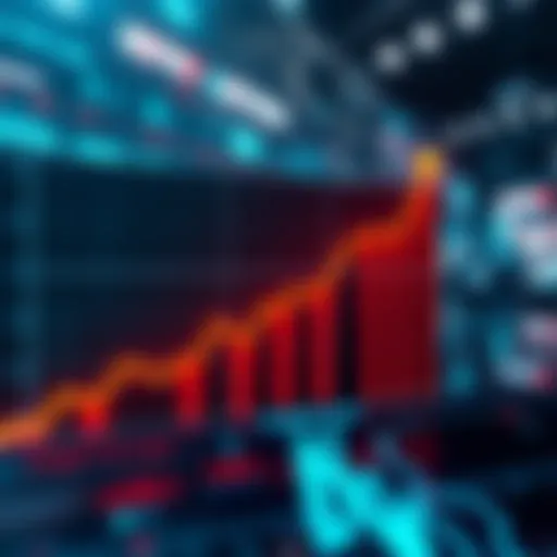 DeFi Projects Struggling A graph showing a steep decline in the success rate of DeFi projects, symbolizing their struggle to earn revenue.
