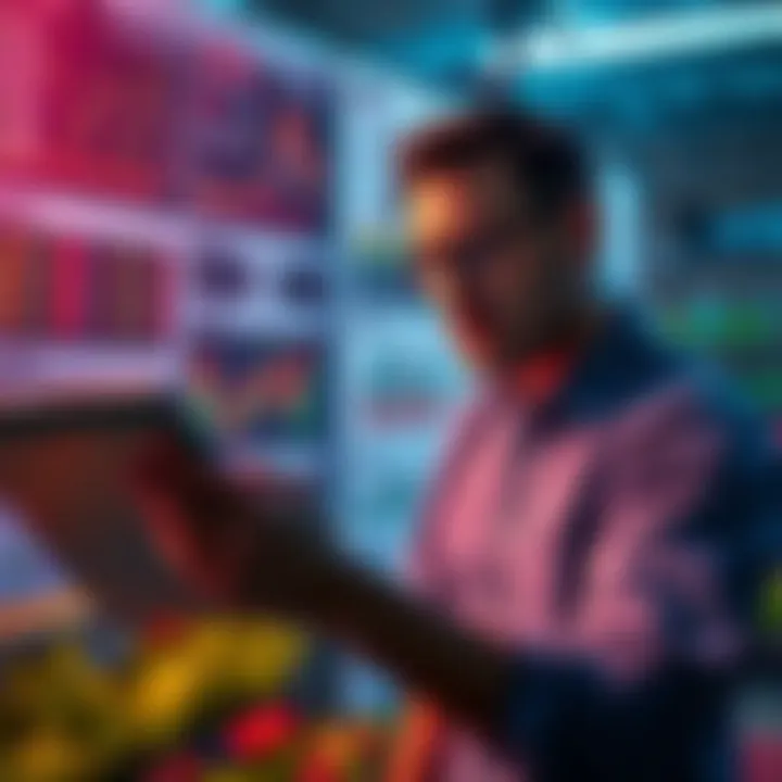 A person reviewing charts and graphs related to DeFi yield farming, looking concerned about potential losses from stablecoins.