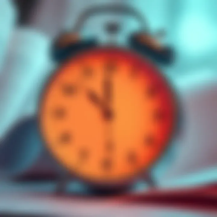 A clock symbolizing a delay in updates with a backdrop of calendar pages turning