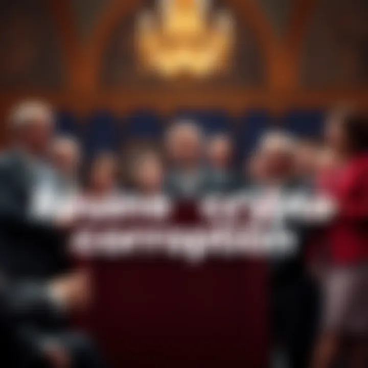 A group of Democratic lawmakers speaking at a podium during a press conference about anti-crypto corruption week, emphasizing accountability in the financial sector.