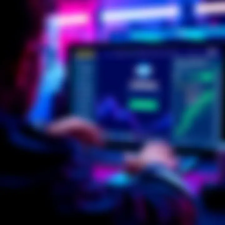 Deposit USD on Coinbase A person looking at a Coinbase interface on a computer screen displaying the process of depositing USD to receive USDT.
