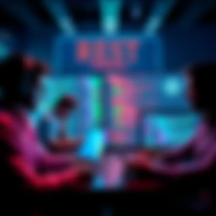 Developers collaborating on a project A group of developers working together on laptops with code on screens, highlighting technologies like Ruby and React