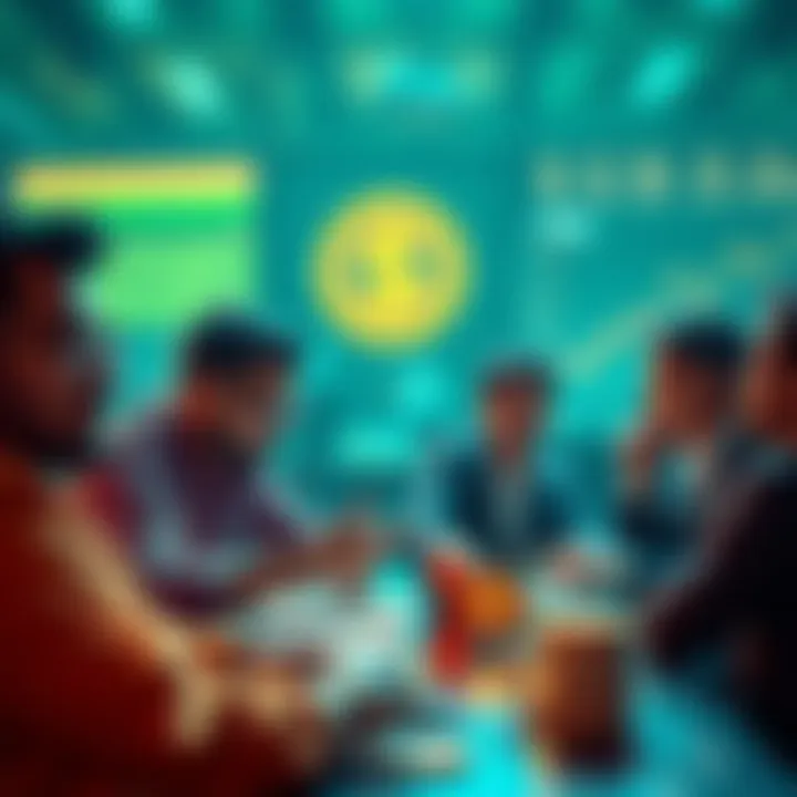 Developers discussing strategies for launching meme coins on the Solana blockchain.
