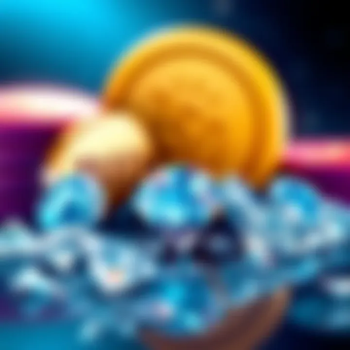 An illustration showing sparkling diamonds placed next to bid tokens, symbolizing the anticipated return of diamonds to the bidding process.