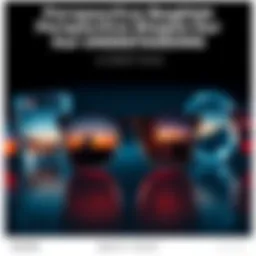 Different Perspectives A collection of glasses representing various viewpoints, each showing a different scene, symbolizing how perspective shapes understanding.