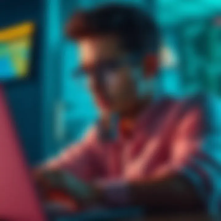 A person looking concerned while viewing subscription services on a laptop, with a credit card in hand, representing online payment security issues.