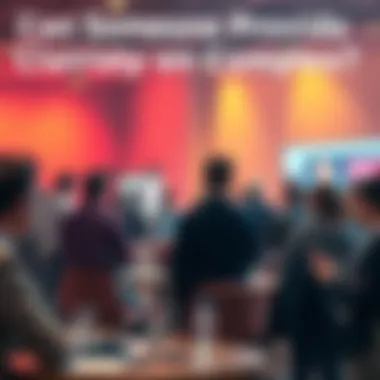 Discussion on Complex Topics People engaging in conversation about complex issues in a forum setting.