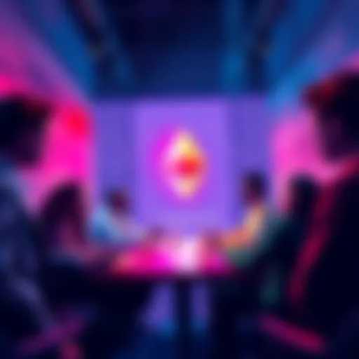 People engaging in a discussion about Ethereum's market trends and news.