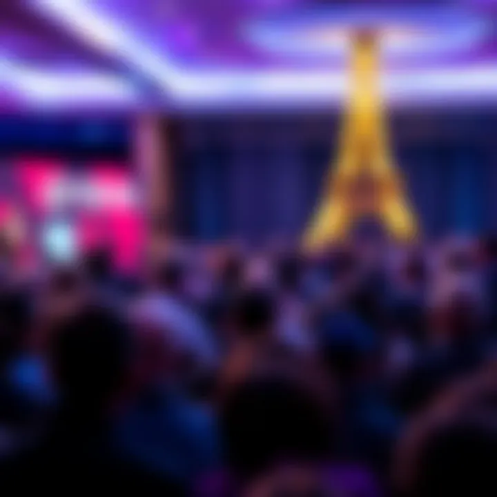 Discussion at Paris Blockchain Week Silvio and JAWs speaking about Fiat Chain at a panel during Paris Blockchain Week, surrounded by an audience focused on the presentation.