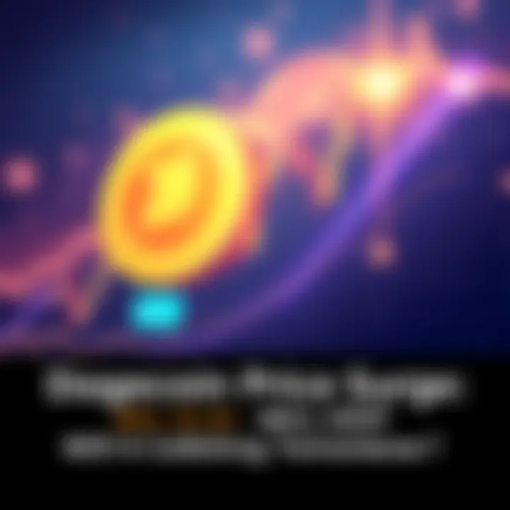 Dogecoin price chart A chart showing the rise of Dogecoin from $0.21 to $0.23 over three hours, indicating a bullish trend.