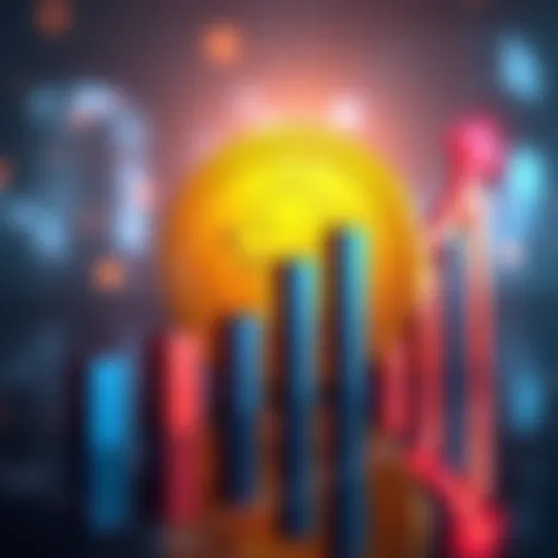A graphic showing the Dogecoin symbol alongside a rising graph, representing investment growth and excitement among investors aiming for new price milestones.