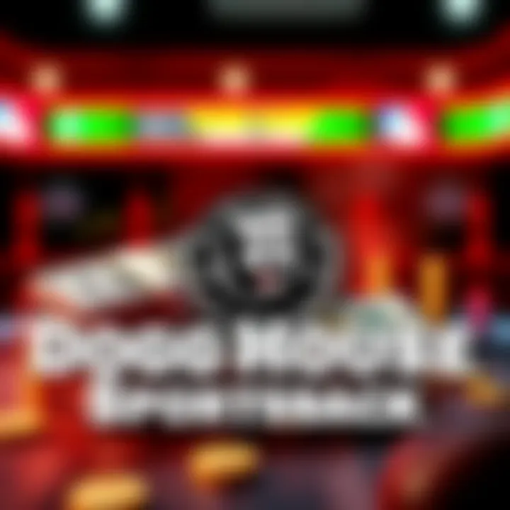 A graphic showing cash rewards and a sports theme with a Dogg House logo