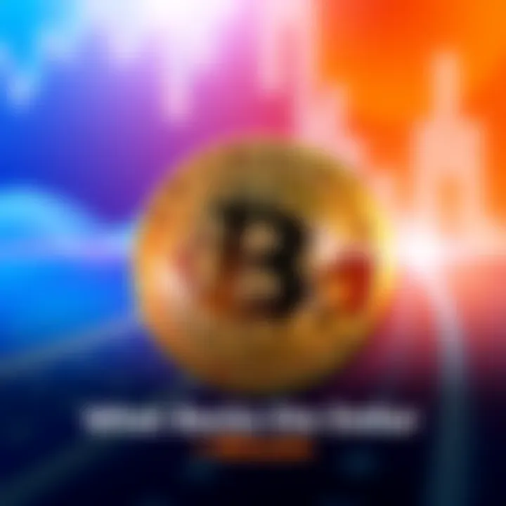 Illustration showing the dollar symbol next to the Bitcoin symbol, representing a discussion on currency backing and stability.