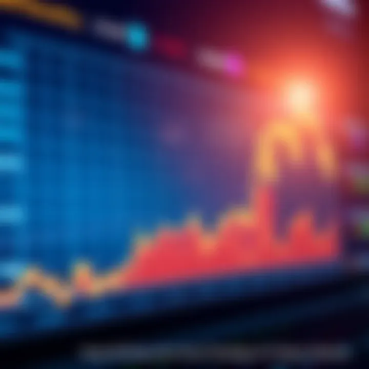 A financial chart showing consistent investments over time, illustrating dollar-cost averaging in a fluctuating market.