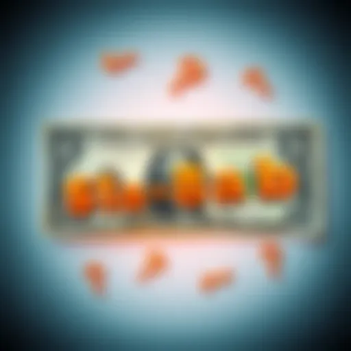 A dollar bill with the text 'Crazy Deal for 8ab' overlaid, surrounded by question marks.