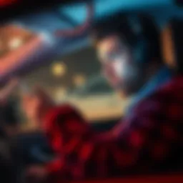 DoorDash driver looking concerned while answering a phone call about verification