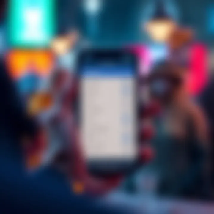 A person using the DPN app on a smartphone, displaying VPN customization options and settings on the screen