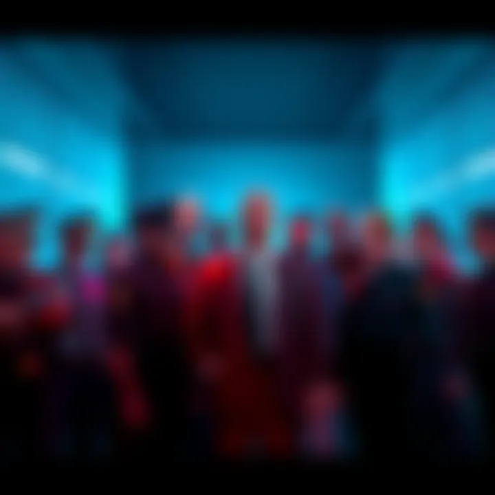 A group of security personnel surrounding Dr. K, discussing their roles and responsibilities, with emphasis on their security app usage and lock-up benefits.