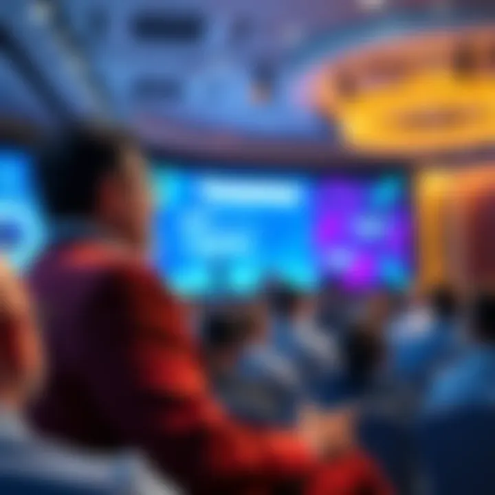 Dr. Leemon presenting insights on technology and supply chains at Consensus 2026