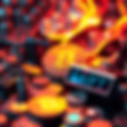 A visual representation of a digital security breach at Drift Protocol, with stolen cryptocurrency displayed and a focus on Fartcoin.