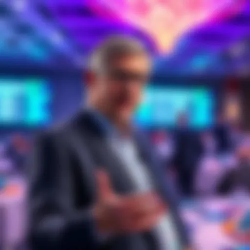 Duncan Moir, President of 21Shares, talks about the new Hedera Hashgraph HBAR ETP at a conference.