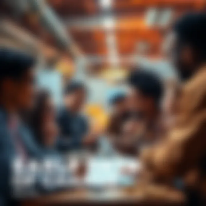 A group of diverse people discussing innovative ideas at a brainstorming session, symbolizing new beginnings in the industry.