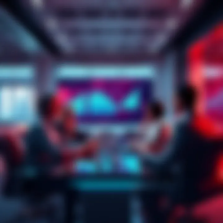 A group of people discussing financial strategies in a conference room, highlighting the decision between asset accumulation and immediate investment.